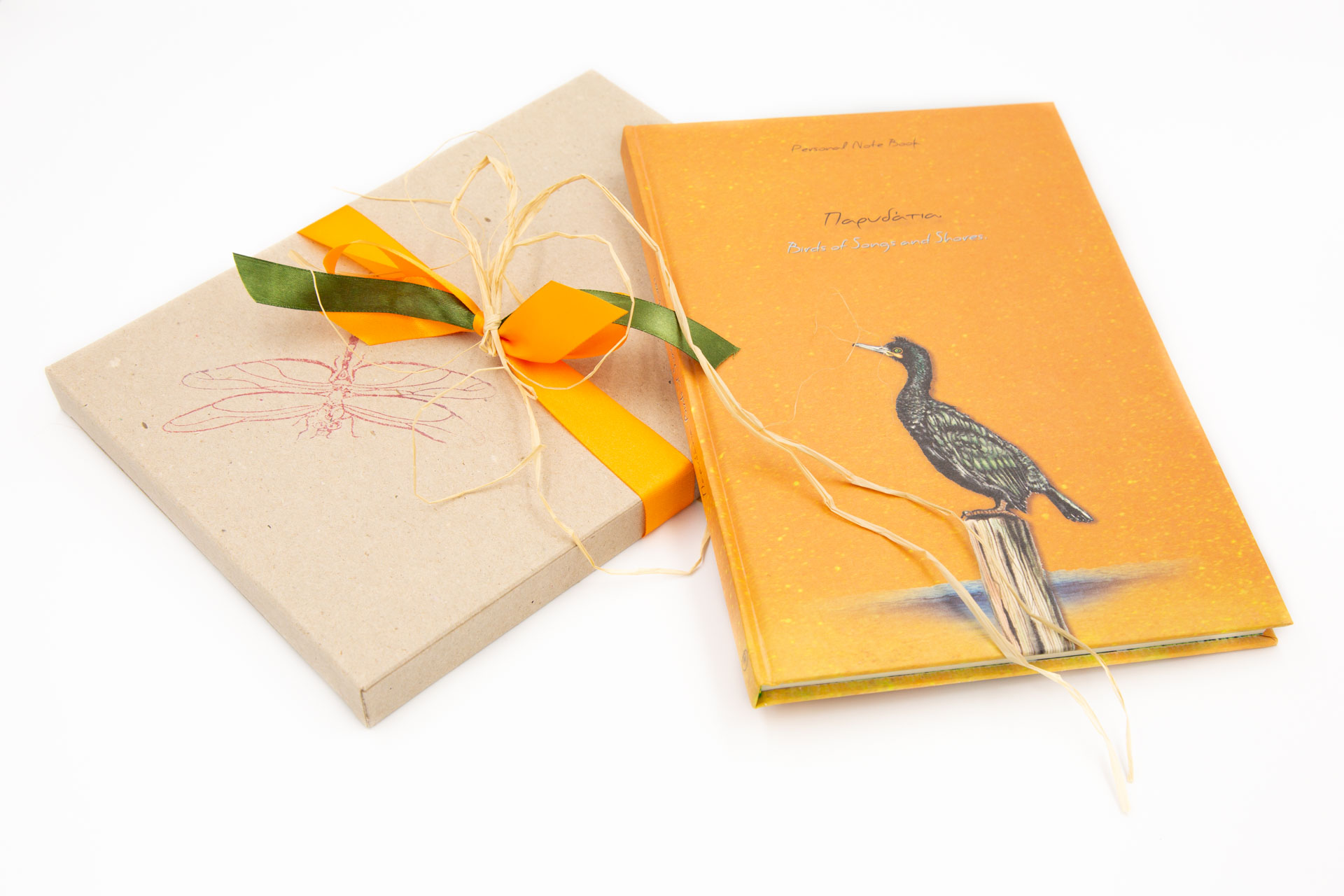 Personal notebook "Birds of Songs and Shores" - Front and Package
