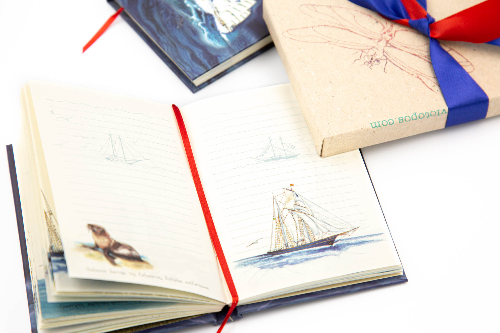 Small notebook "Sailboats" - Details